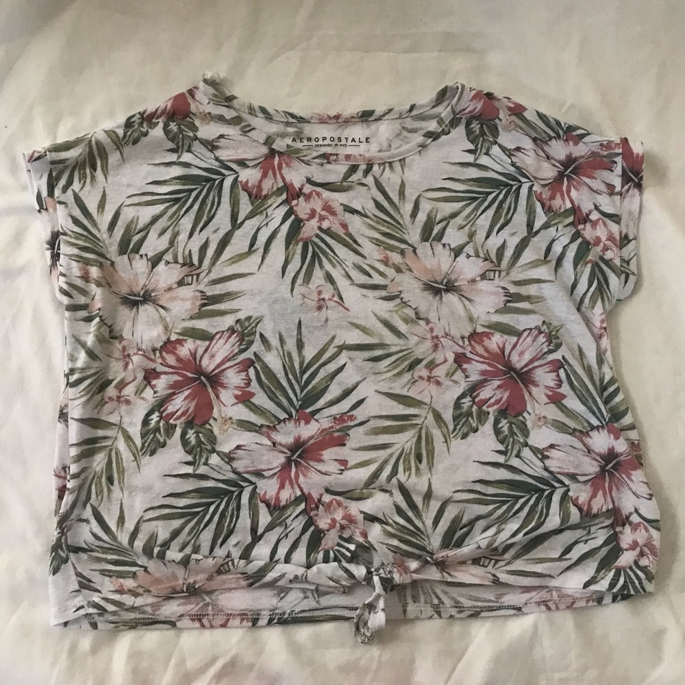 Aeropostale Floral Crop Top